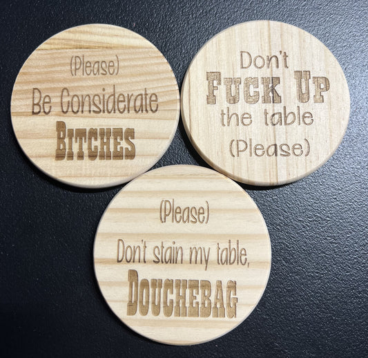 Funny 4" Coasters