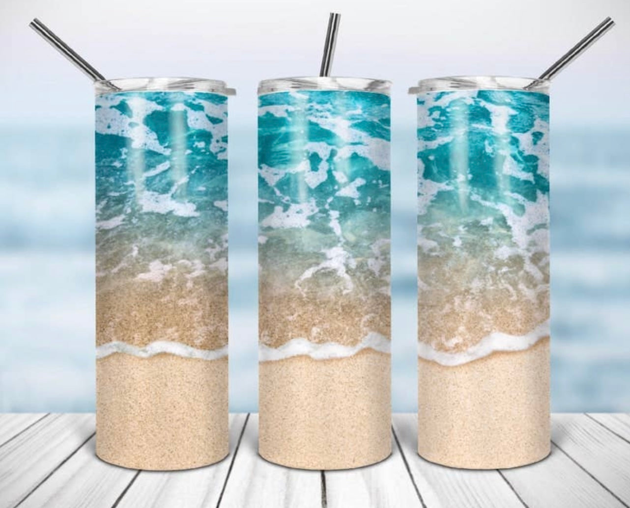 Beach Waves 20oz Tumbler