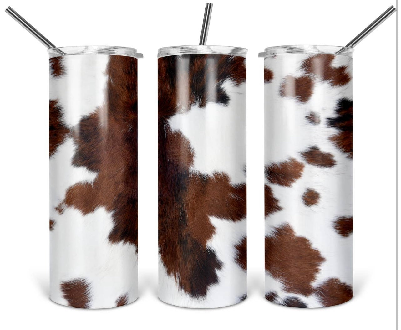 Brown Cowhide 20oz Tumbler